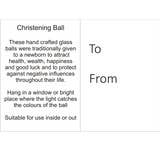 Friendship Ball Glass Onament - Christmas Ball - Pastel Silver
