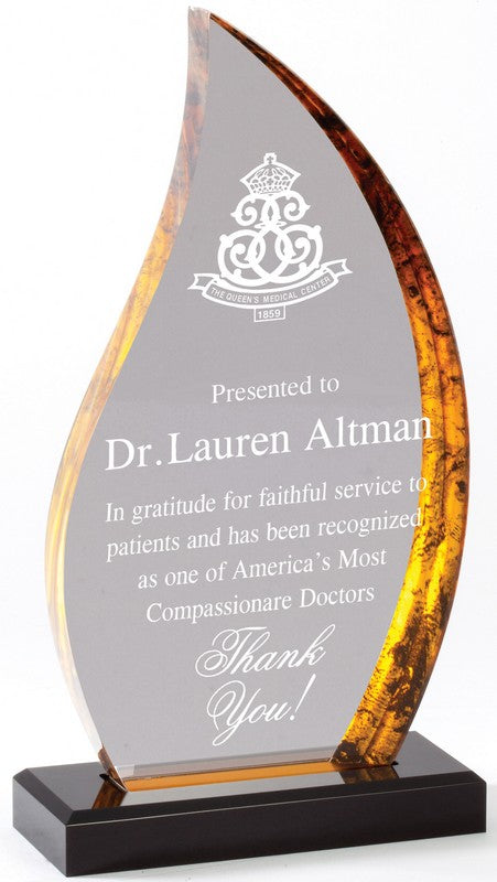 Avanti Flame Acrylic Award