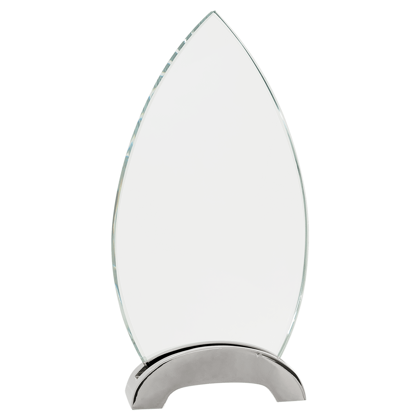 Premier Platinum Glass Award with Arch Metal Base