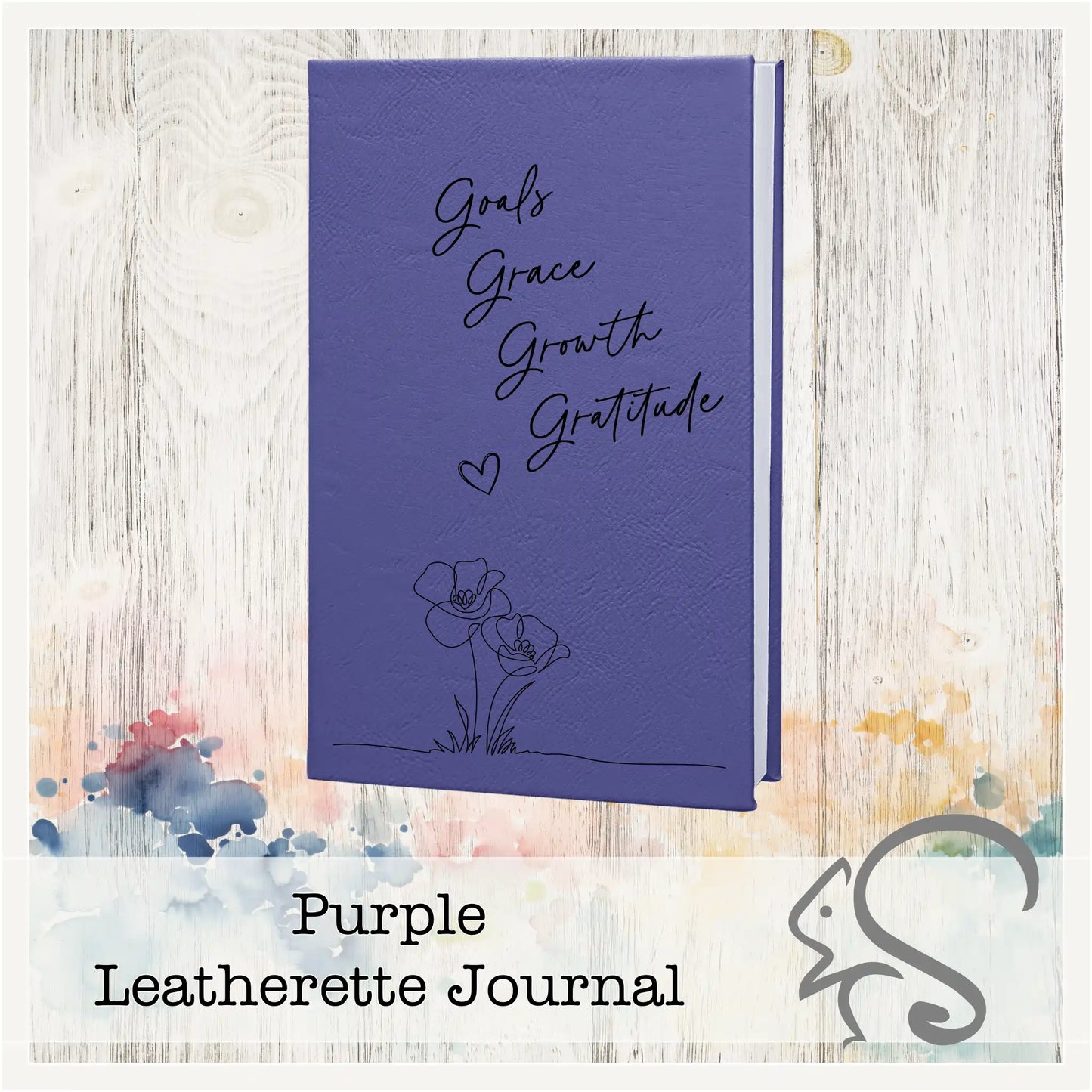 Leatherette Journal {Goals Grace Growth Gratitude}