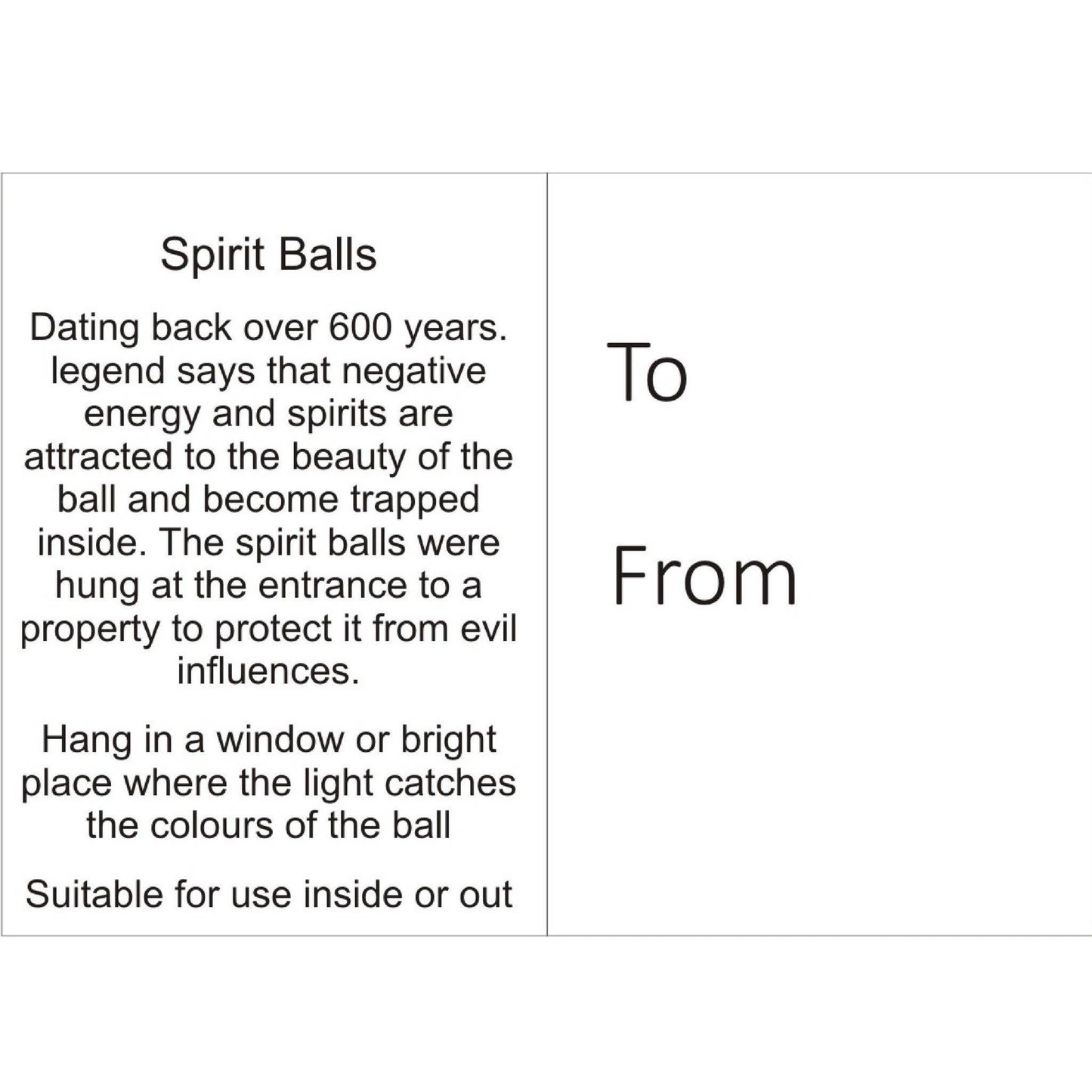 Spirit Ball Glass Onament - Purple, Green & Blue