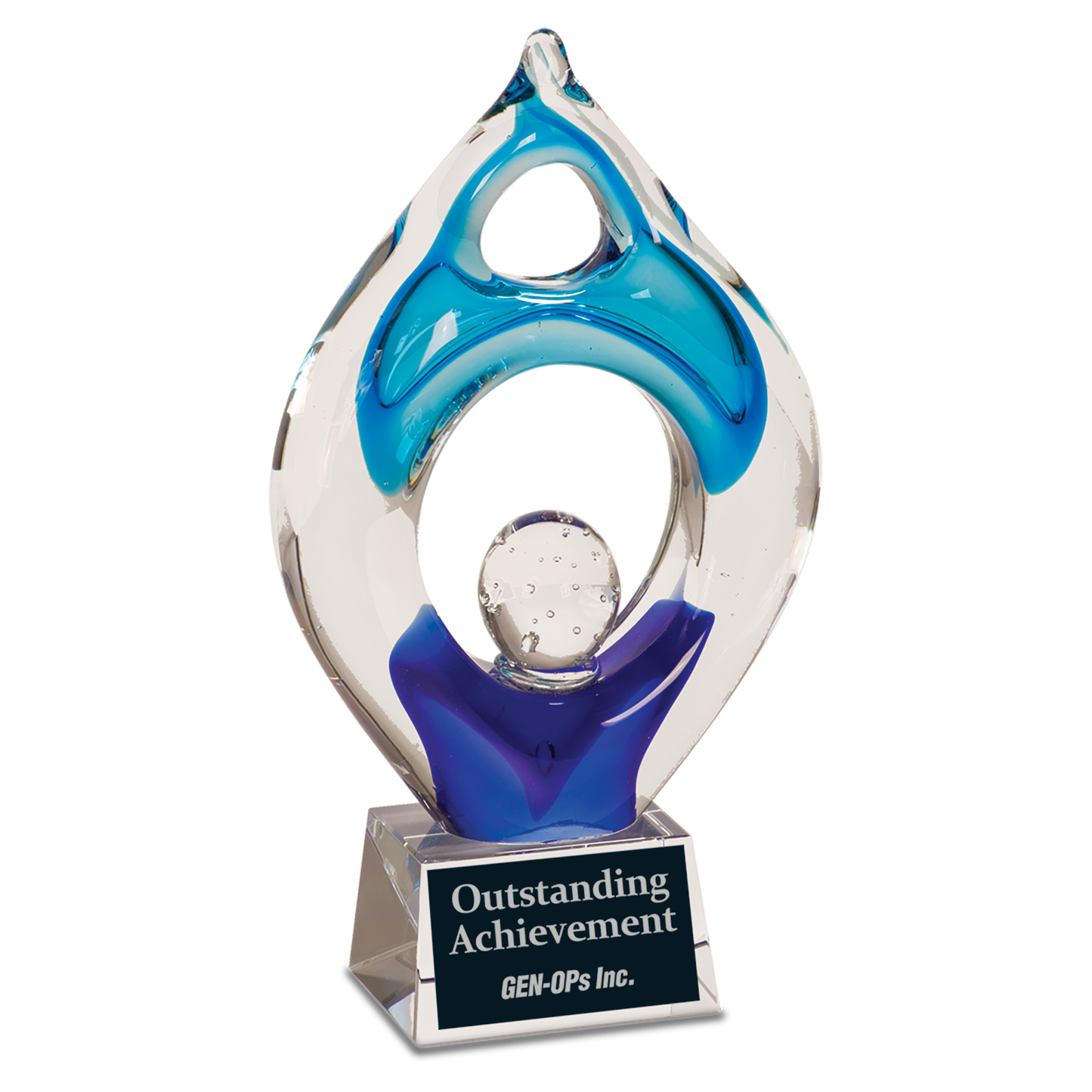 10 1/4" Winner Art Glass