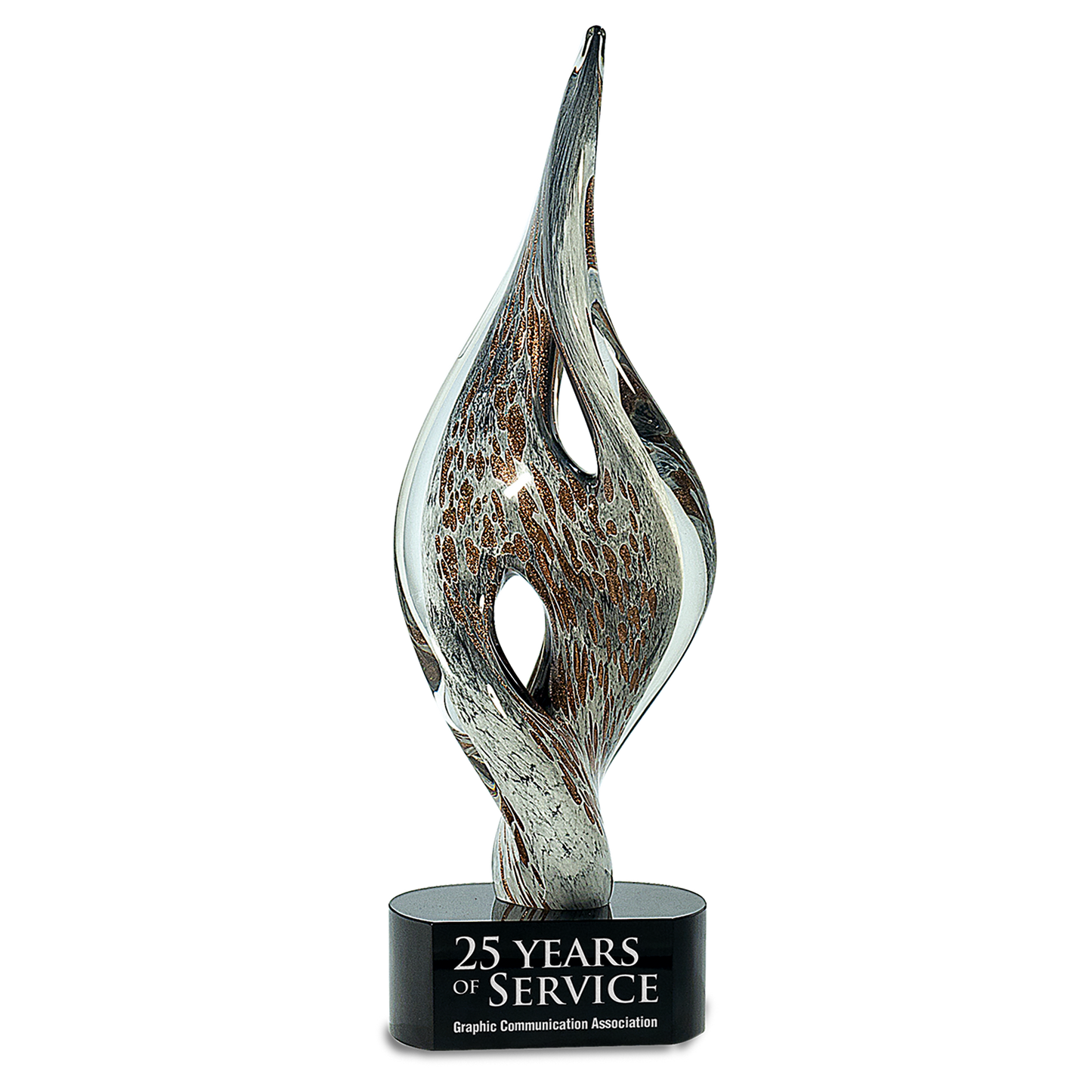 15" Spire Twist Art Glass