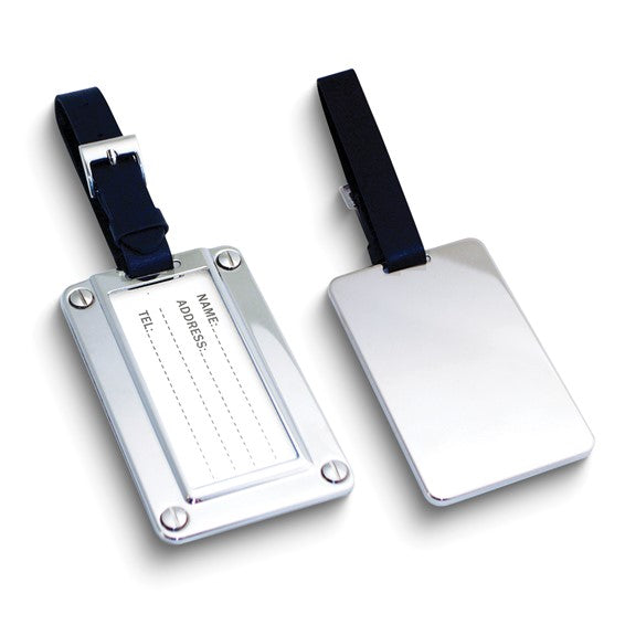 Silver-tone Luggage Tag
