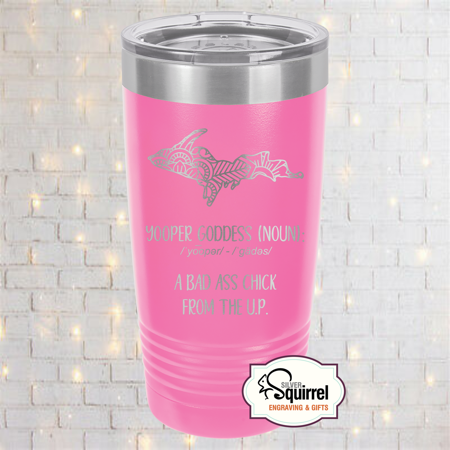 Insulated Tumbler {Upper Goddess Mandala Design}