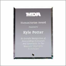 Standing Glass Plaque - Clear
