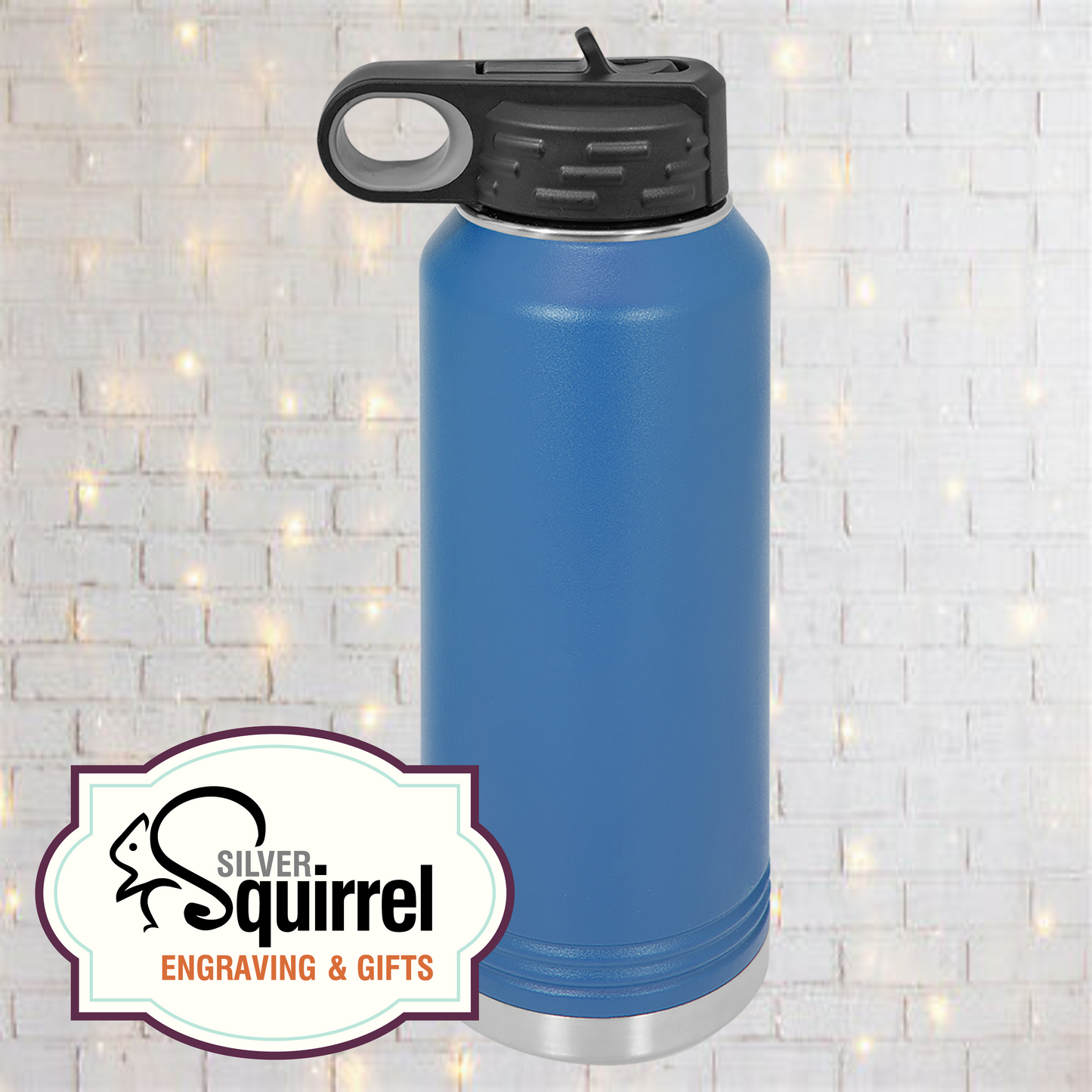 Laser Engraved Insulated Water Bottle {32 oz Polar Camel}