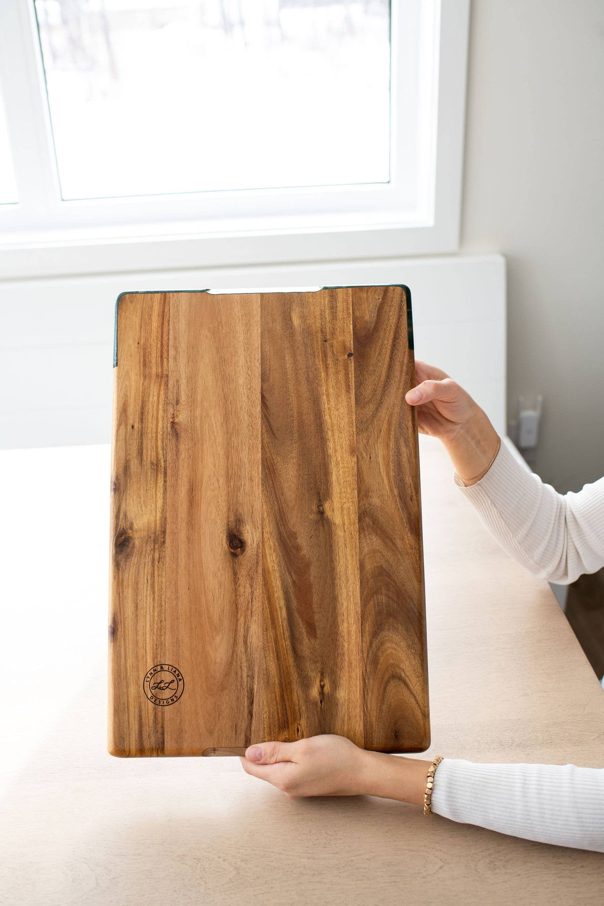 Personalized Resin Charcuterie Board - Breadboard 12"x18" - NO TARIFFS! – custom engraved by Silver Squirrel Engraving & Gifts