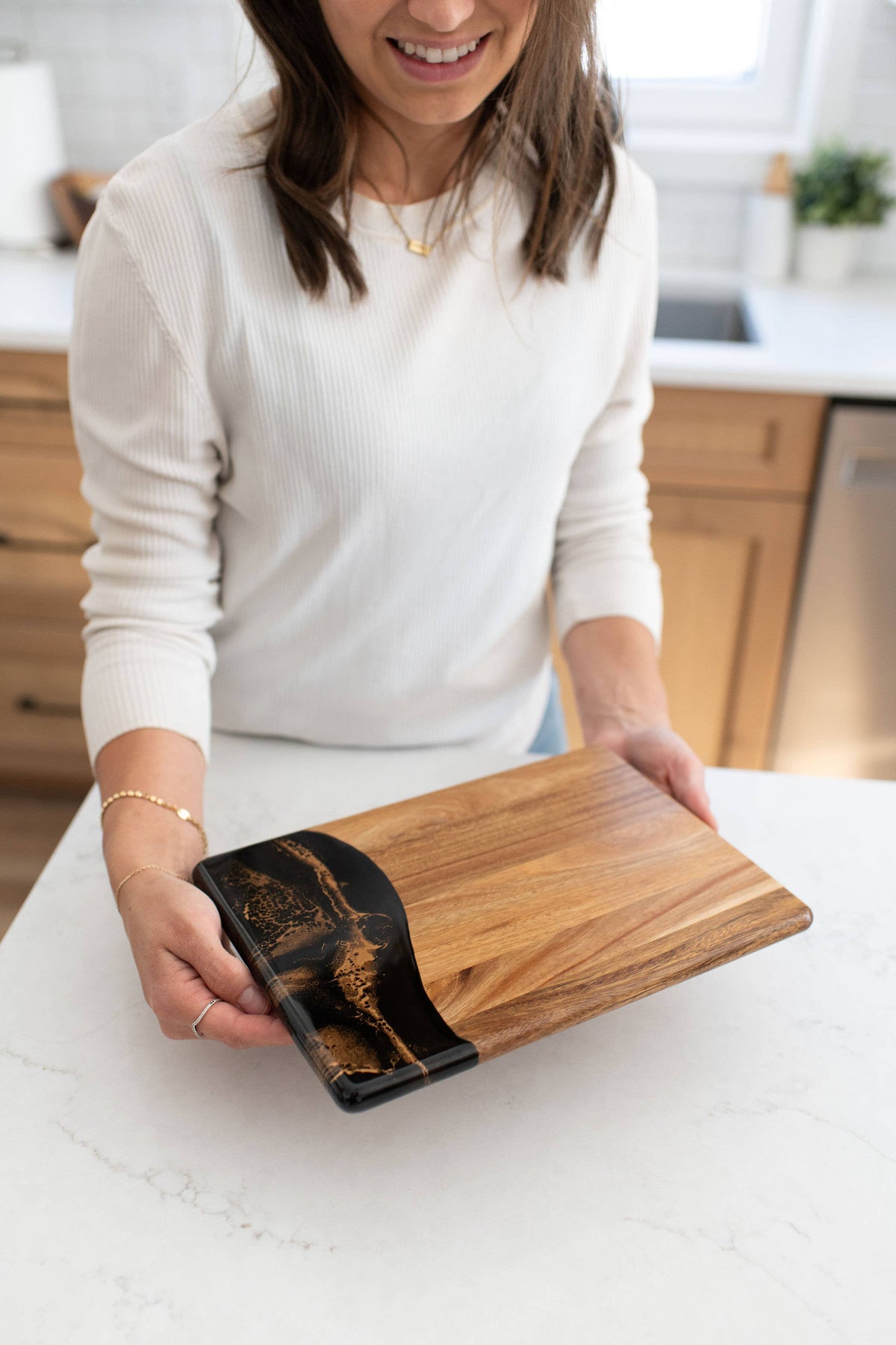 Personalized Wood Resin Date Night Cheese Charcuterie Board - NO TARIFFS! – custom engraved by Silver Squirrel Engraving & Gifts