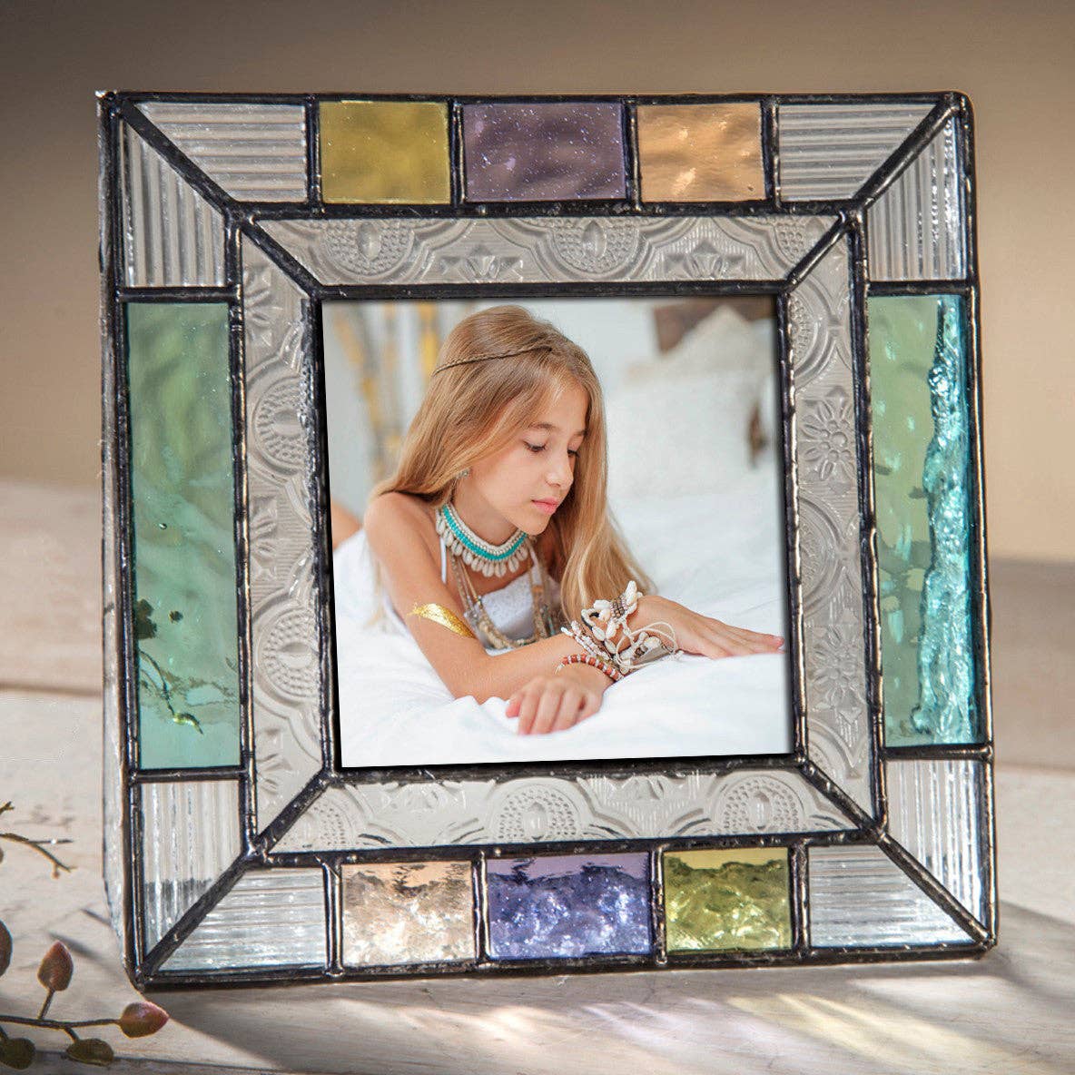 Pastel Multi Colored Glass Frame Series