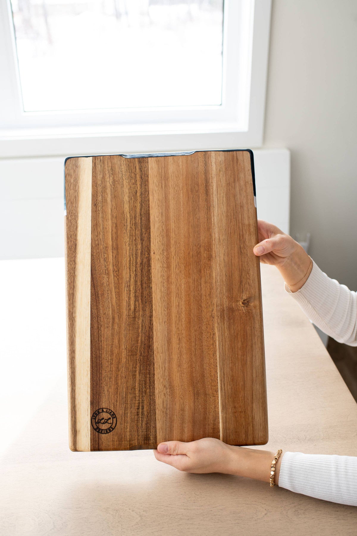 Personalized Resin Charcuterie Board - Breadboard 12"x18" - NO TARIFFS! – custom engraved by Silver Squirrel Engraving & Gifts