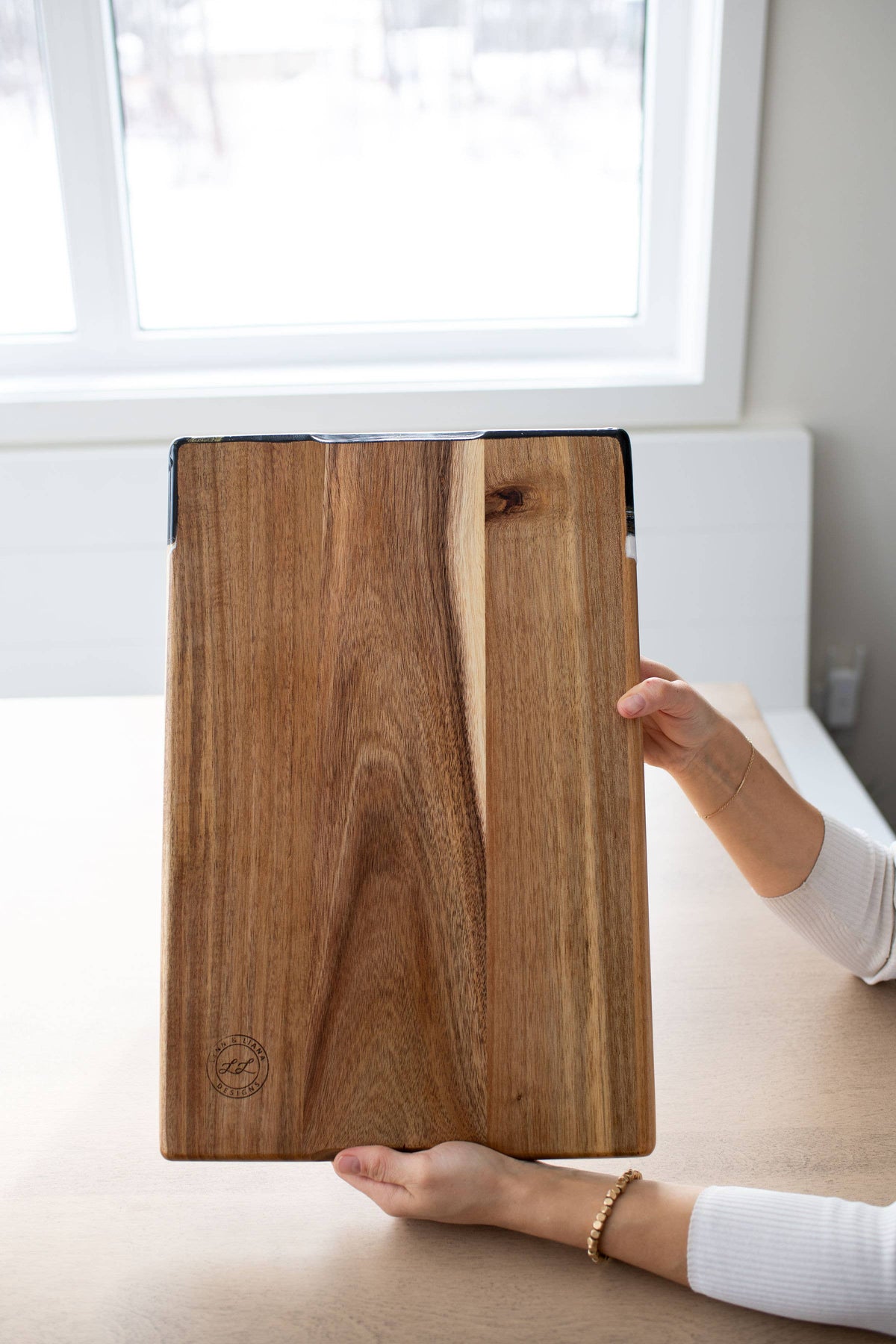 Personalized Resin Charcuterie Board - Breadboard 12"x18" - NO TARIFFS! – custom engraved by Silver Squirrel Engraving & Gifts