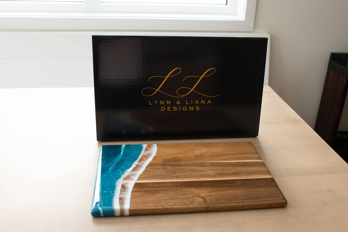 Personalized Resin Charcuterie Board - Breadboard 12"x18" - NO TARIFFS! – custom engraved by Silver Squirrel Engraving & Gifts