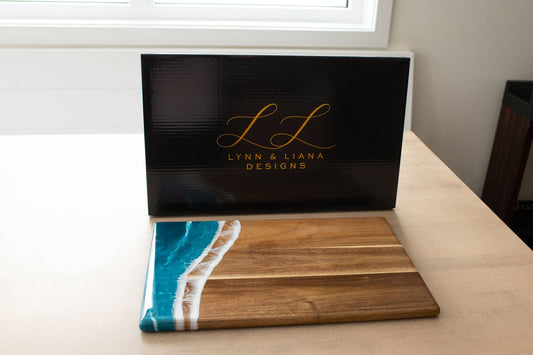 Personalized Resin Charcuterie Board - Breadboard 12"x18" - NO TARIFFS! – custom engraved by Silver Squirrel Engraving & Gifts