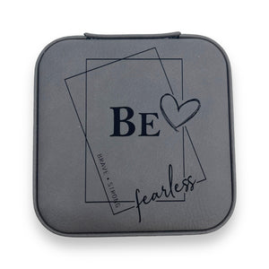 Leatherette Travel Jewelry Box {Be Fearless}