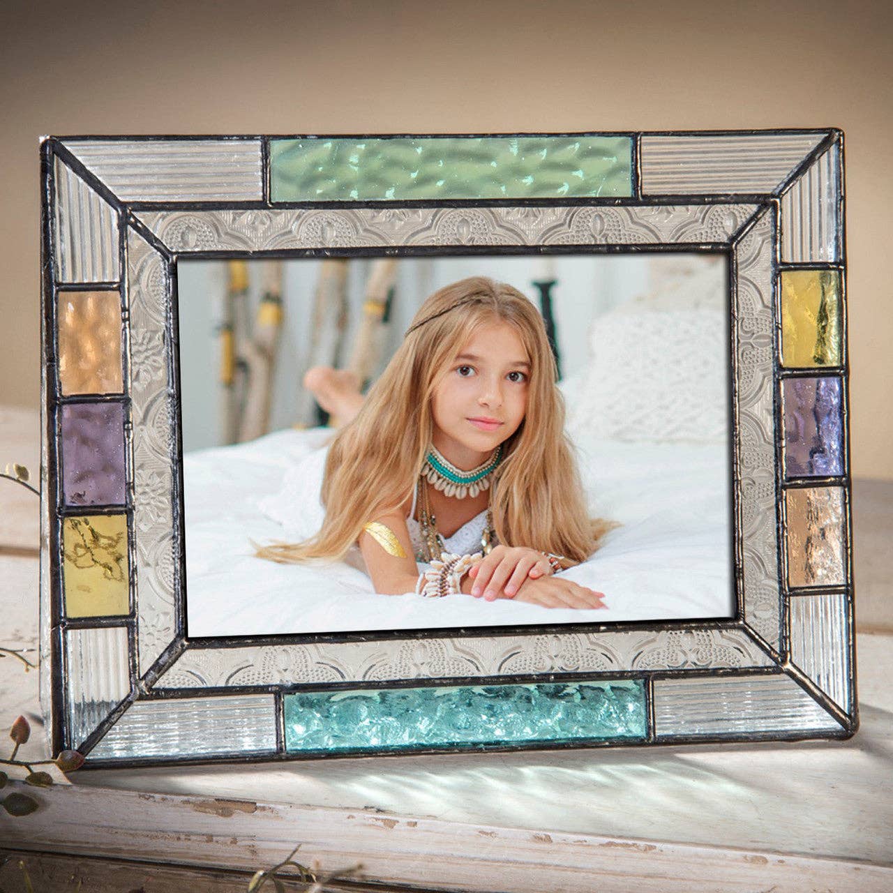 Pastel Multi Colored Glass Frame Series