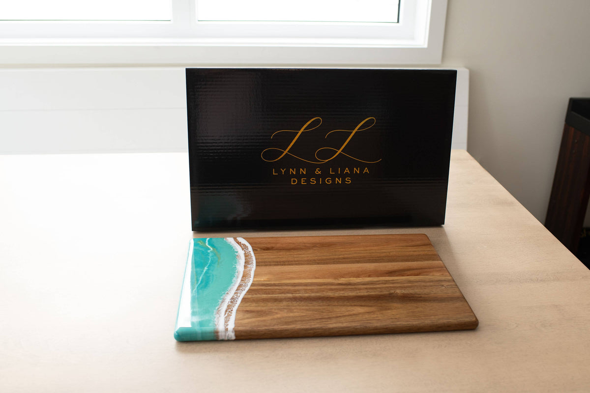 Personalized Resin Charcuterie Board - Breadboard 12"x18" - NO TARIFFS! – custom engraved by Silver Squirrel Engraving & Gifts