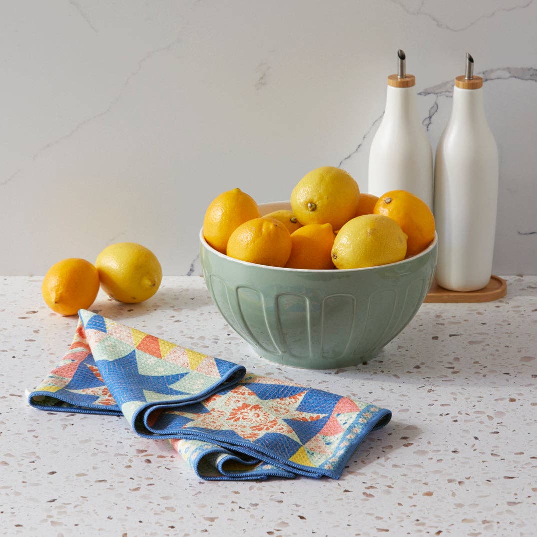 Reversible Microfiber Kitchen Towel – Vintage Glass