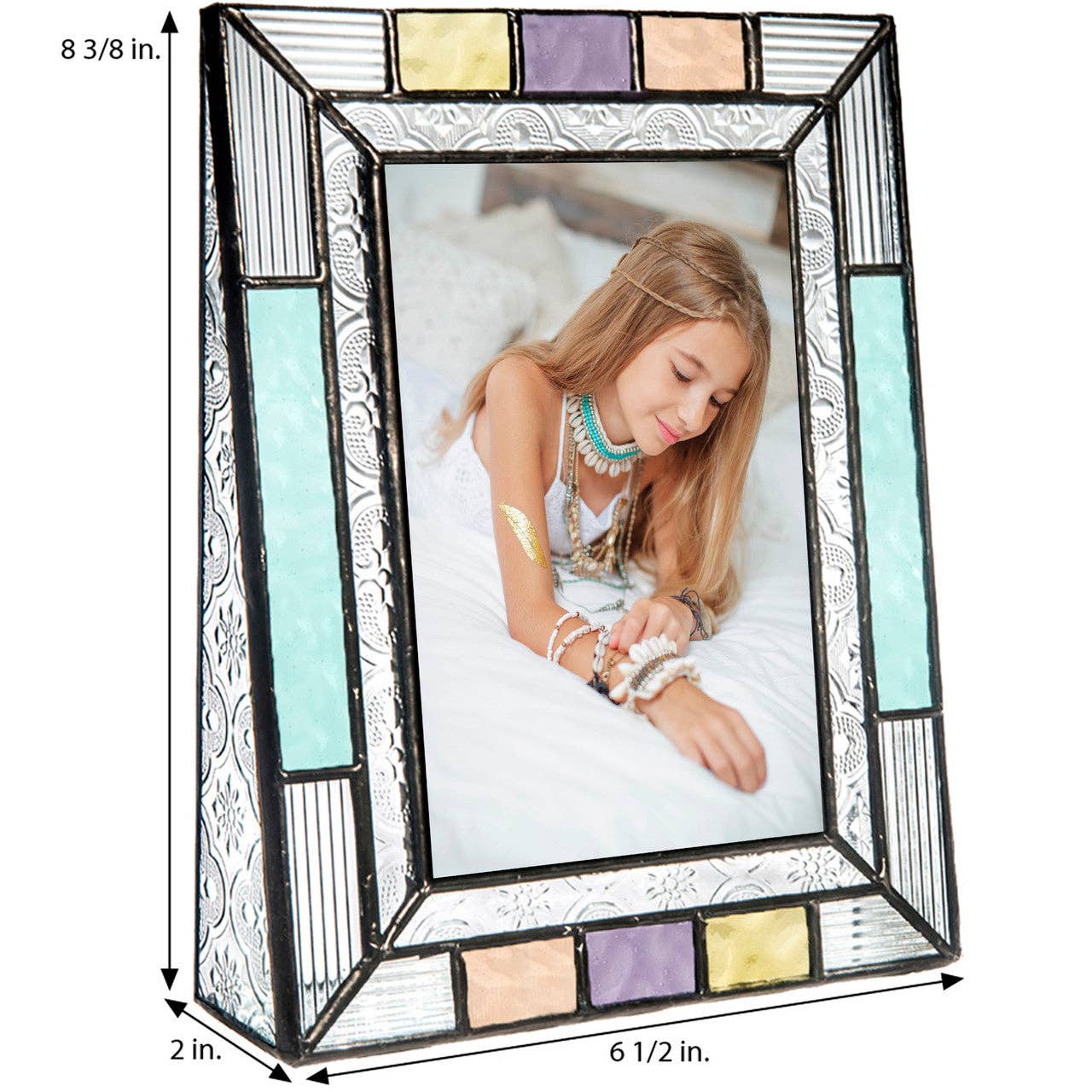 Pastel Multi Colored Glass Frame Series