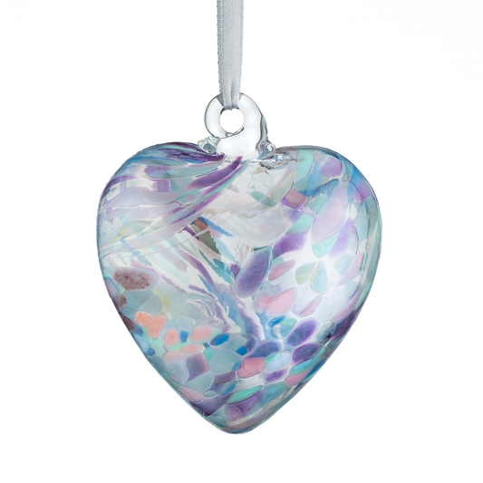 Friendship Heart Glass Onament - Pearl NEW