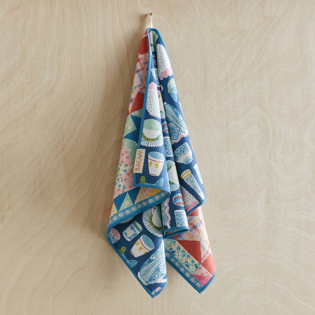 Reversible Microfiber Kitchen Towel – Vintage Glass