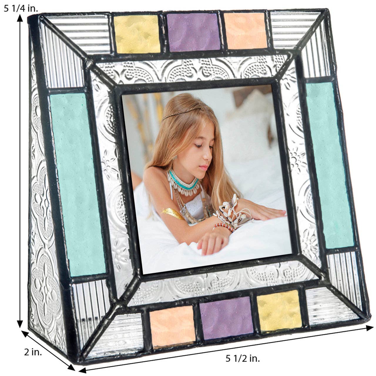 Pastel Multi Colored Glass Frame Series