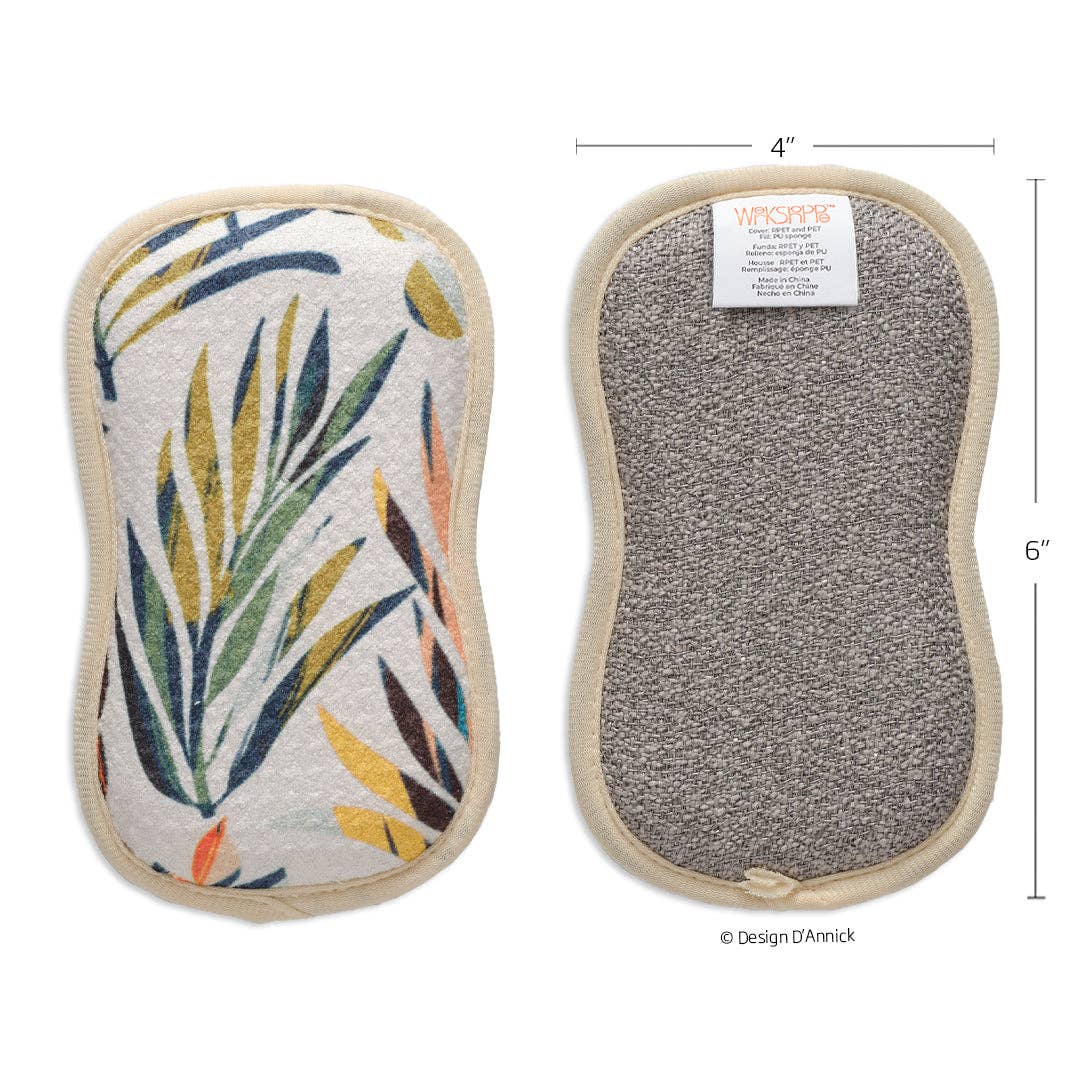 Reusable Microfiber Scrubbies, Set of 4 – Colorful Leaves