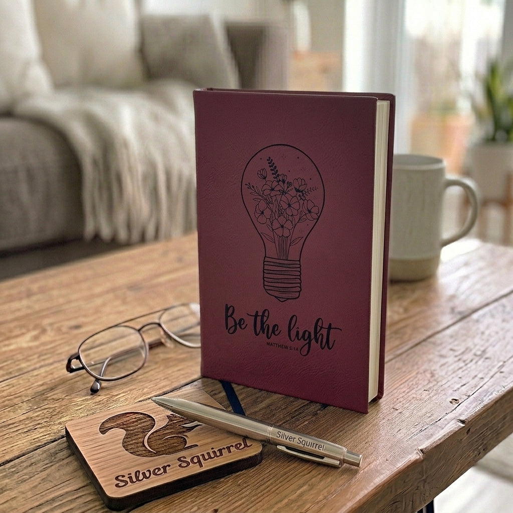 Leatherette Journal {Be the Light}
