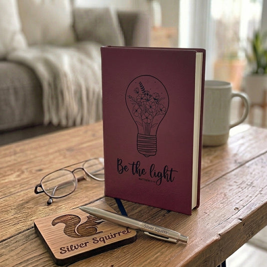 Leatherette Journal {Be the Light}