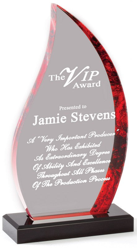 Avanti Flame Acrylic Award