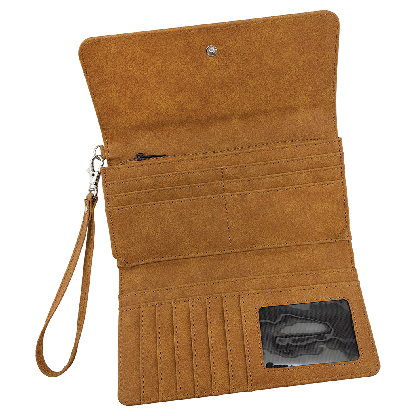 Laserable Leatherette Wallet with Strap | Creekside Collection
