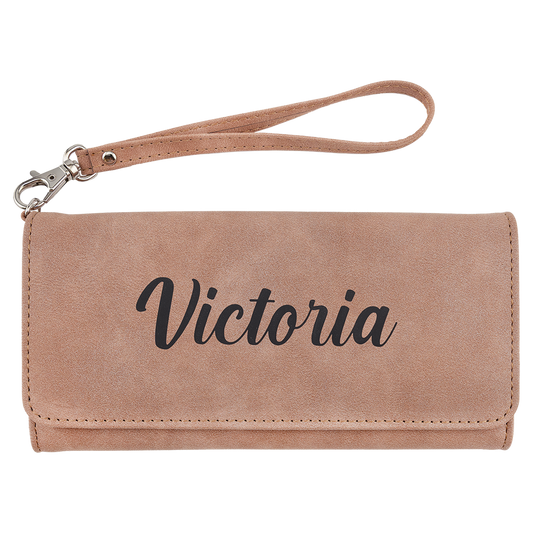 Laserable Leatherette Wallet with Strap | Creekside Collection