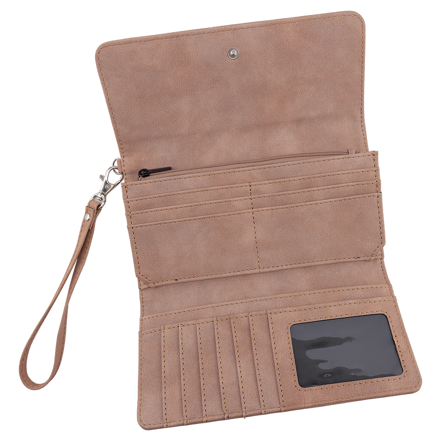 Laserable Leatherette Wallet with Strap | Creekside Collection