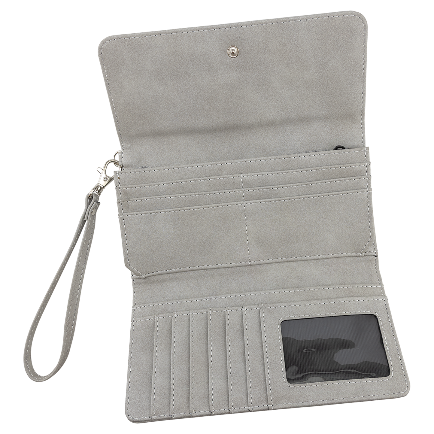 Laserable Leatherette Wallet with Strap | Creekside Collection