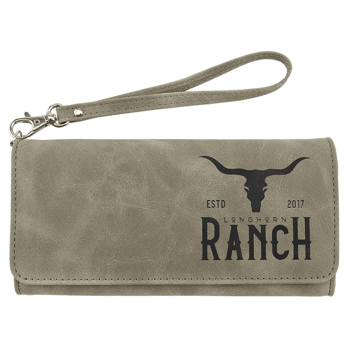 Laserable Leatherette Wallet with Strap | Creekside Collection