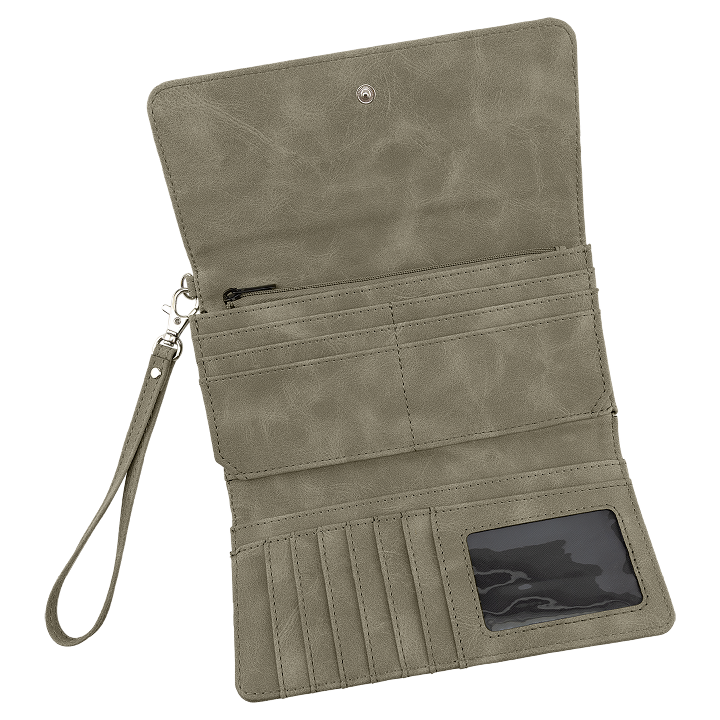 Laserable Leatherette Wallet with Strap | Creekside Collection