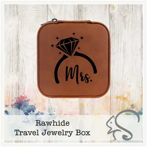 Leatherette Travel Jewelry Box {Mrs. Diamond Ring}