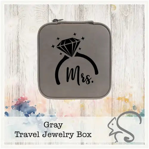 Leatherette Travel Jewelry Box {Mrs. Diamond Ring}
