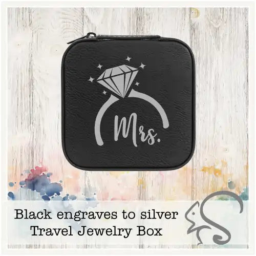 Leatherette Travel Jewelry Box {Mrs. Diamond Ring}