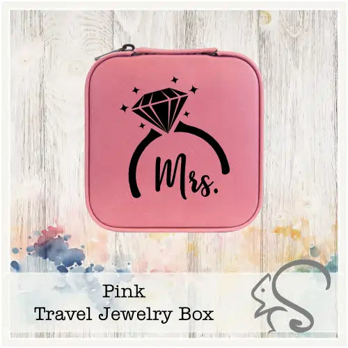Leatherette Travel Jewelry Box {Mrs. Diamond Ring}