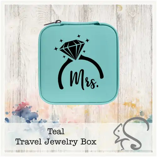 Leatherette Travel Jewelry Box {Mrs. Diamond Ring}