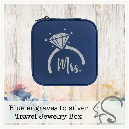 Leatherette Travel Jewelry Box {Mrs. Diamond Ring}