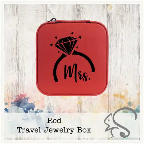 Leatherette Travel Jewelry Box {Mrs. Diamond Ring}