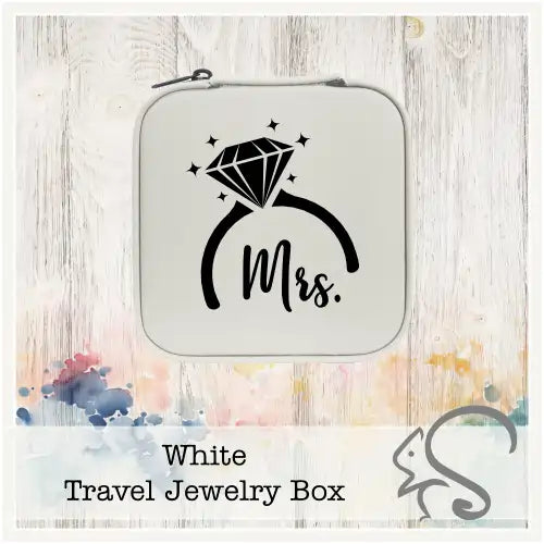 Leatherette Travel Jewelry Box {Mrs. Diamond Ring}
