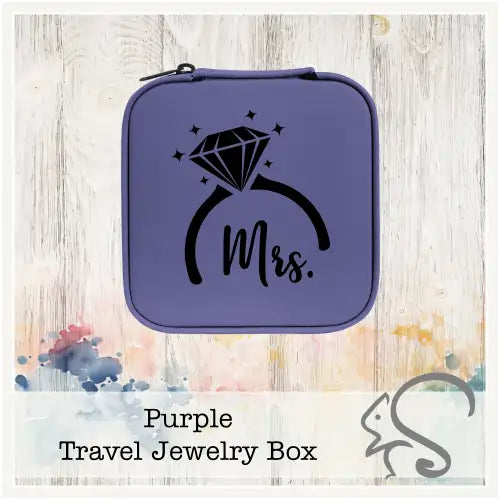 Leatherette Travel Jewelry Box {Mrs. Diamond Ring}