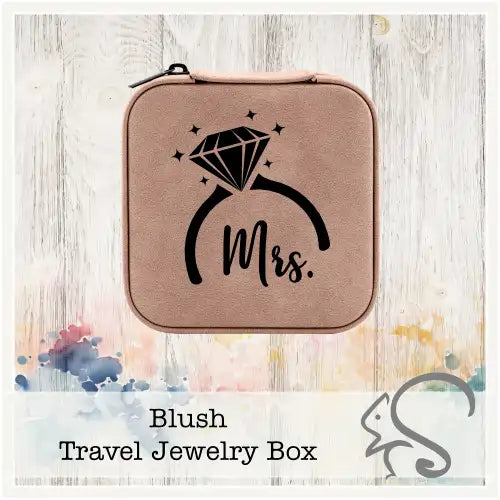 Leatherette Travel Jewelry Box {Mrs. Diamond Ring}