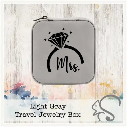 Leatherette Travel Jewelry Box {Mrs. Diamond Ring}