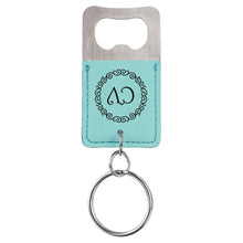 Load image into Gallery viewer, Leatherette Bottle Opener Keychain
