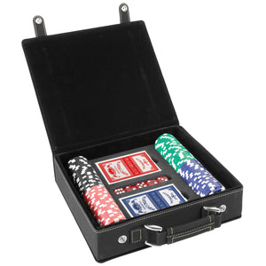 100 Chip Leatherette Poker Set