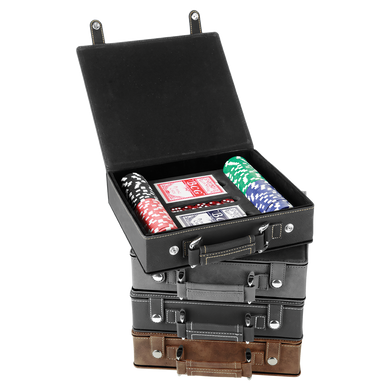 100 Chip Leatherette Poker Set